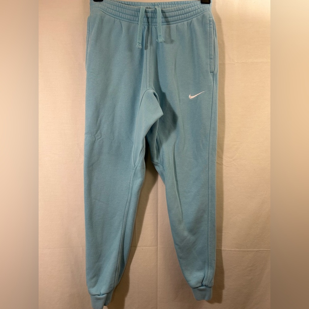 Nike Sportswear Club Fleece “Sky Blue Chill” 
Tapered Leg Joggers Size Small